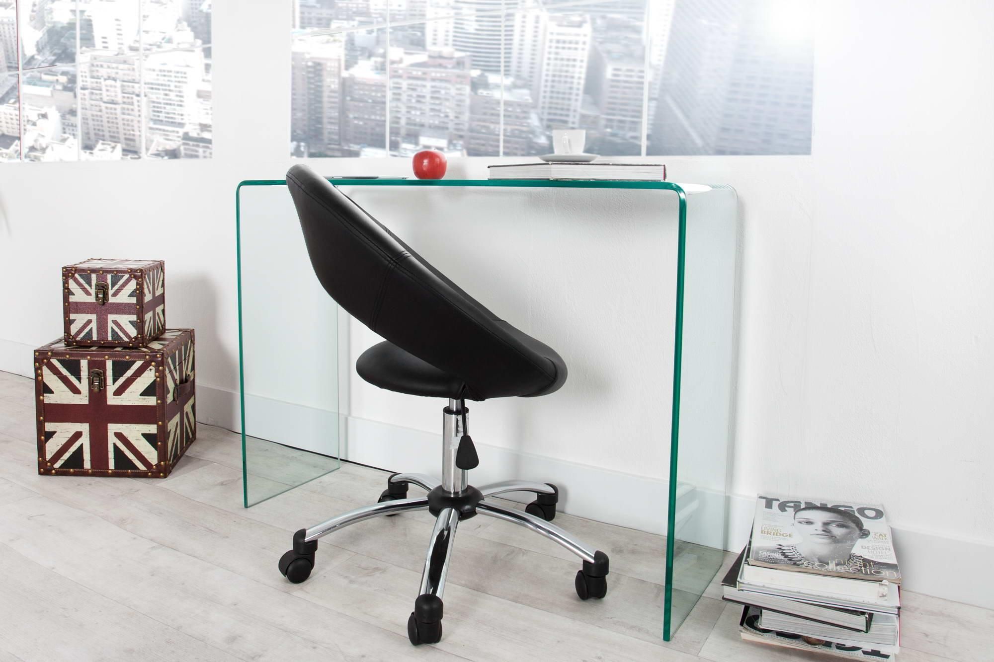 LuxD Sklenený kancelársky stôl Phantom  x - ESTILOFINA.SK