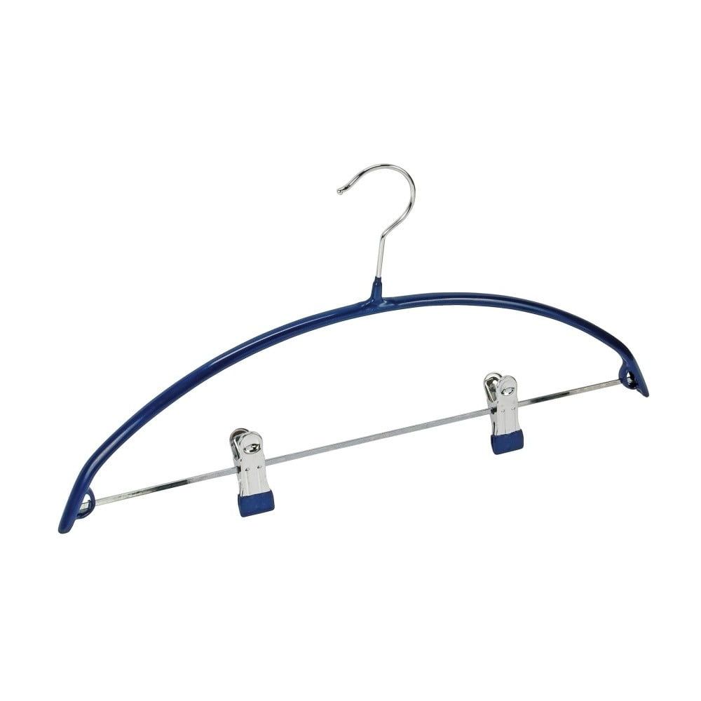 Modrý protišmykový vešiak na oblečenie s klipsami Wenko Hanger Compact - Bonami.sk