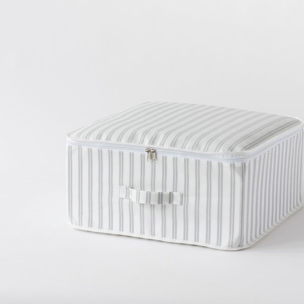 Béžový úložný box Compactor Stripes, 45 x 46 cm - Bonami.sk