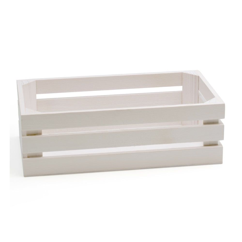 Biela škatuľa z jedľového dreva Bisetti Fir, 32 × 17 cm - Bonami.sk