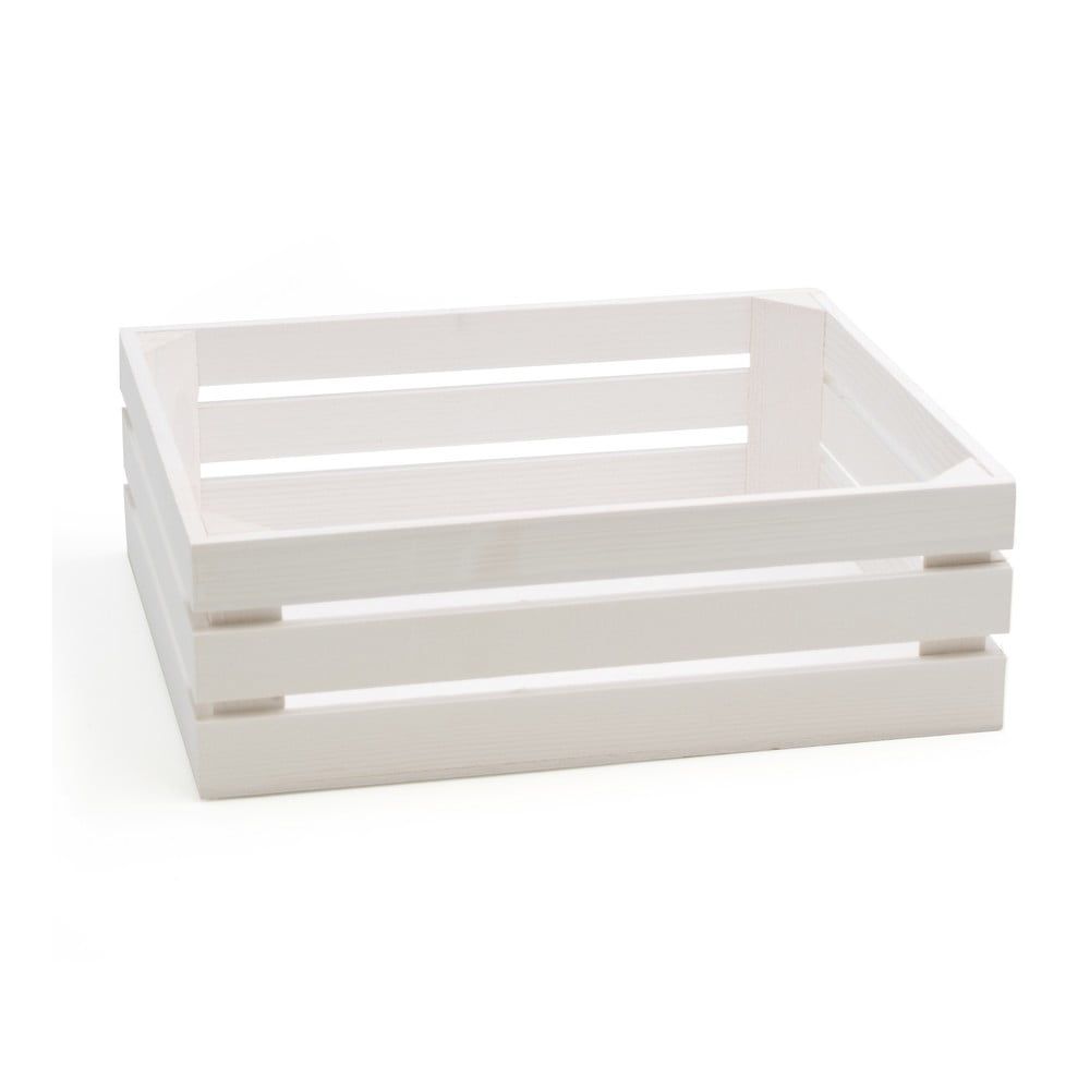 Biela škatuľa z jedľového dreva Bisetti Fir, 32 × 26 cm - Bonami.sk