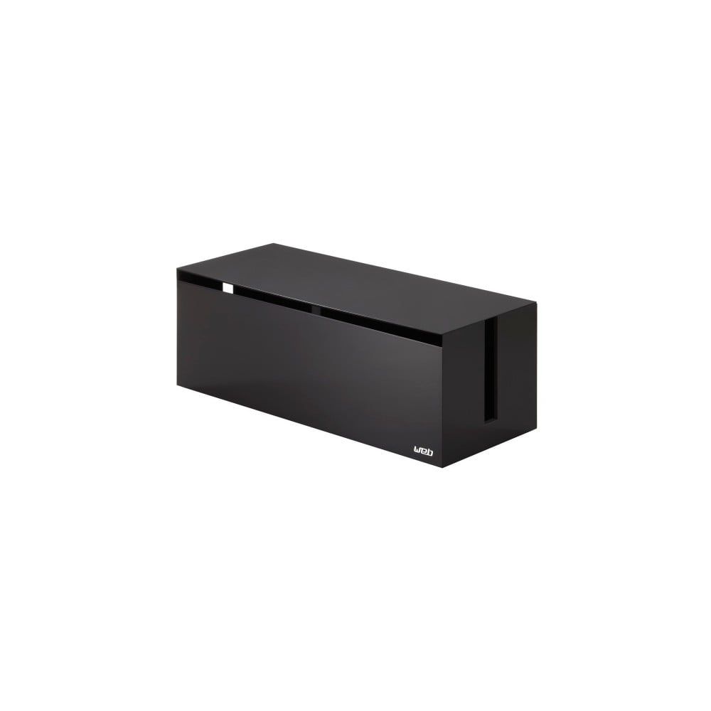 Čierno-hnedý box na nabíjačky YAMAZAKI Web Cable Box - Bonami.sk