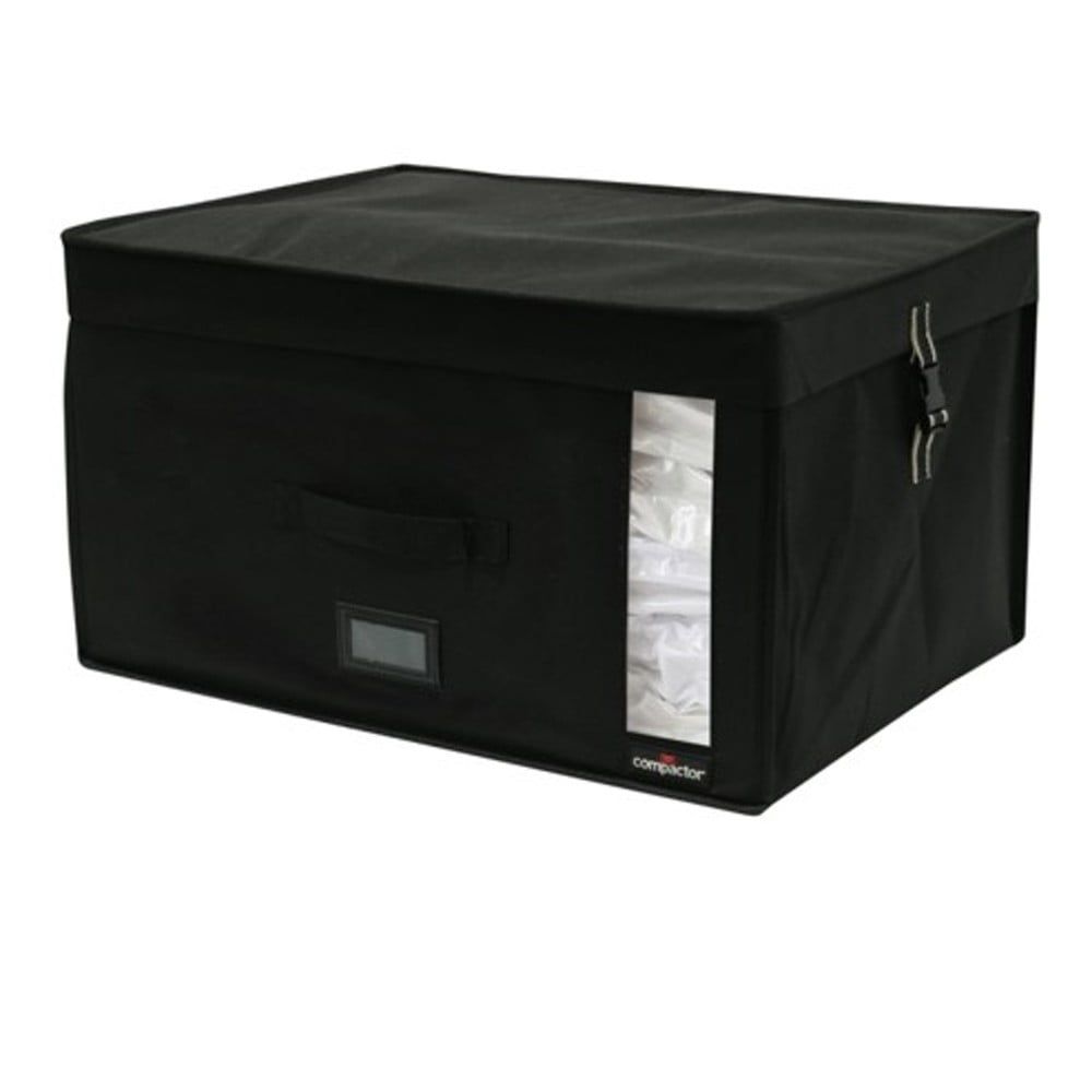 Čierny úložný box s vákuovým obalom Compactor Infinity, objem 150 l - Bonami.sk
