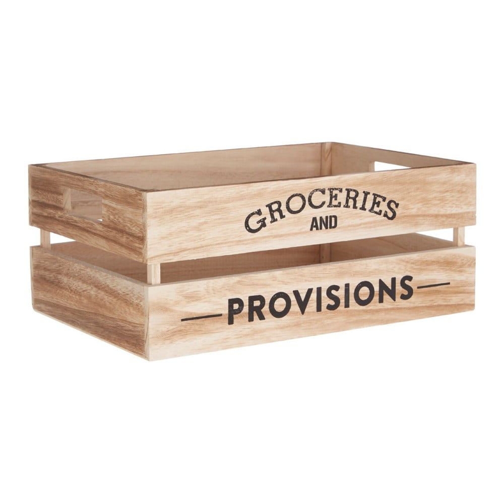 Drevený úložný box Premier Housewares Provisions, 25 × 35 cm - Bonami.sk