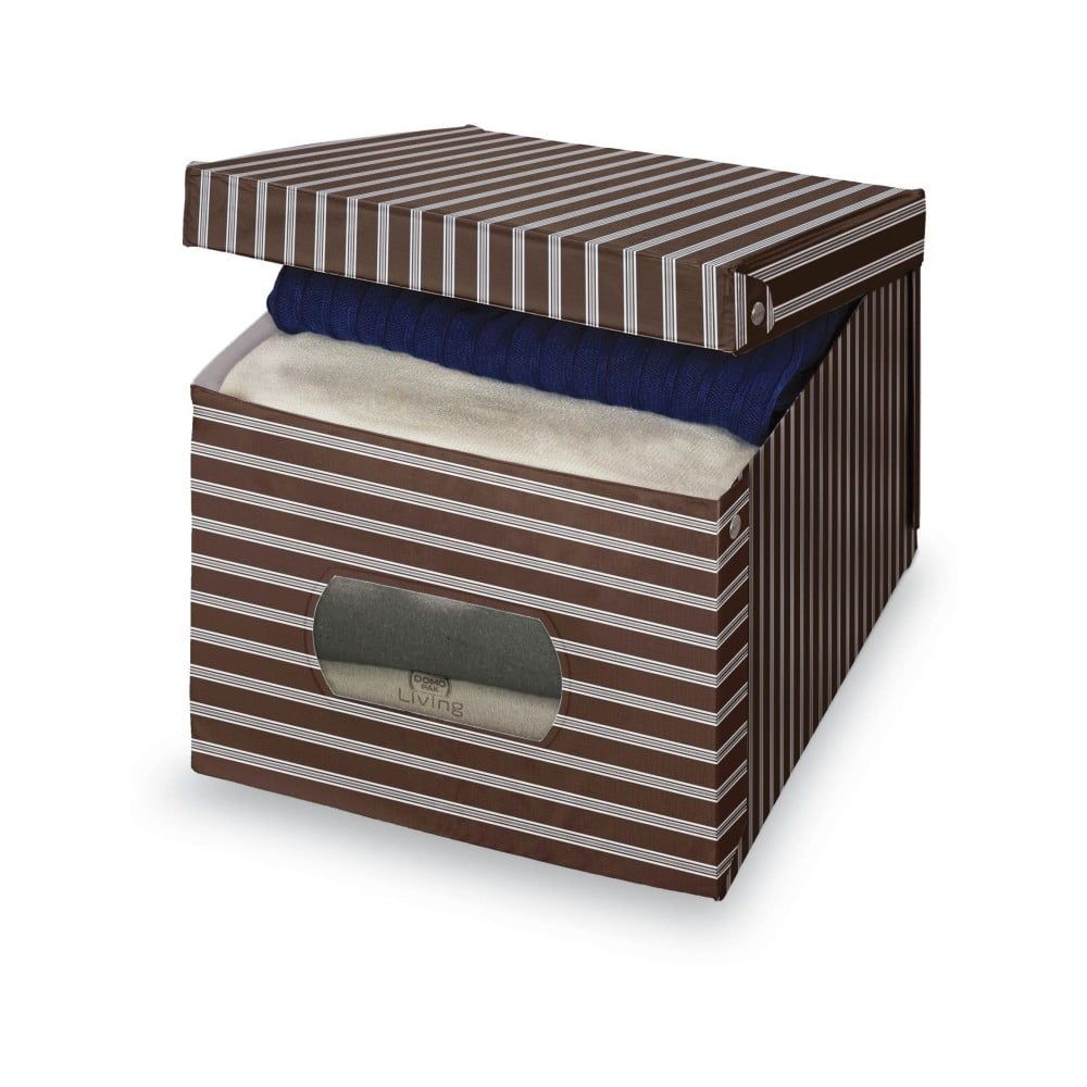 Hnedo-sivý úložný box Domopak Living, 31 × 50 cm - Bonami.sk