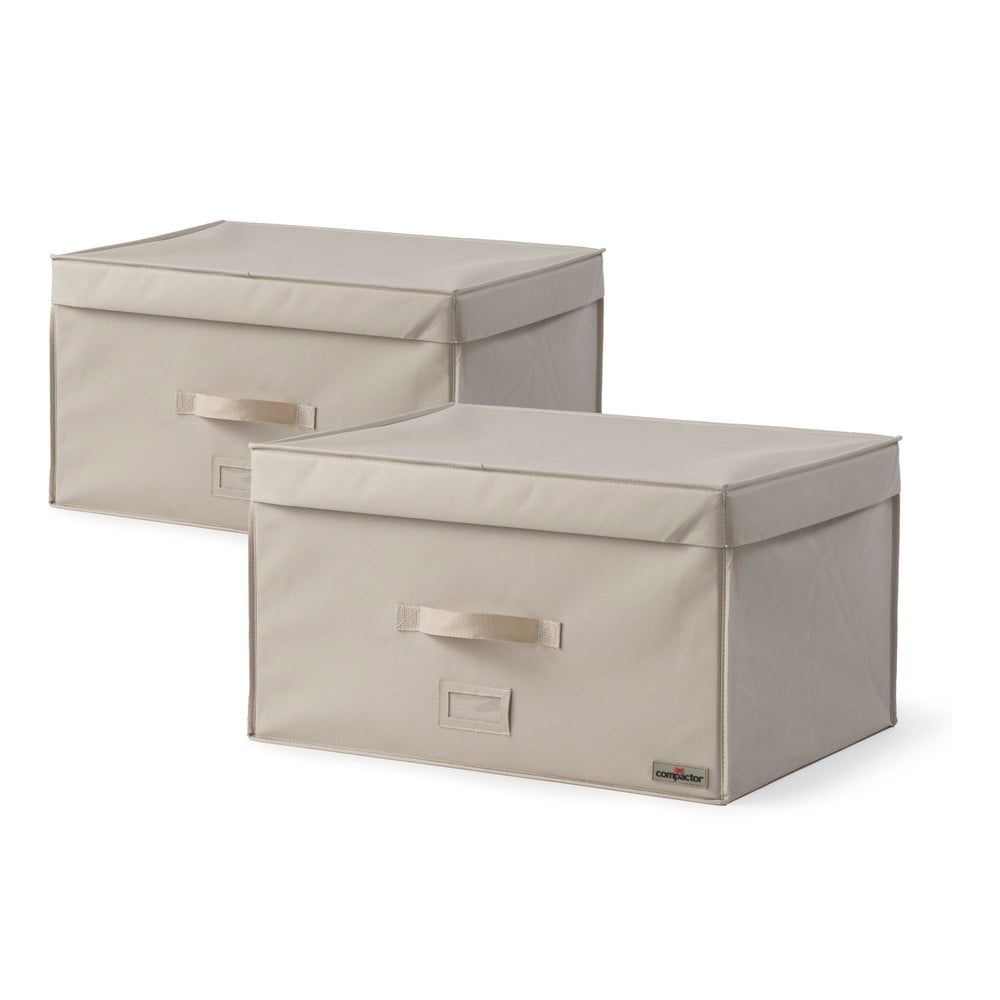 Sada 2 úložných boxov na oblečenie Compactor Family Trunks, 150 l - Bonami.sk