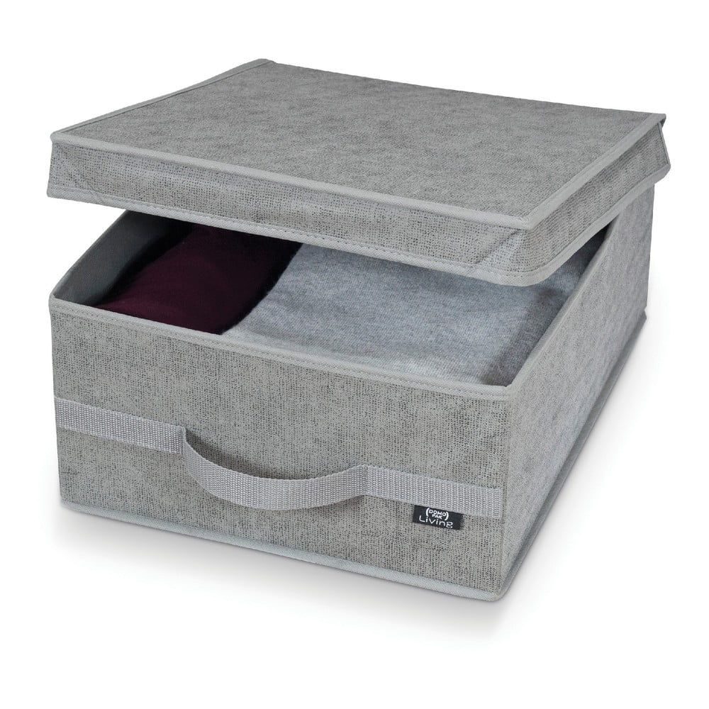 Sivý úložný box Domopak Stone Medium, 45 x 35 cm - Bonami.sk