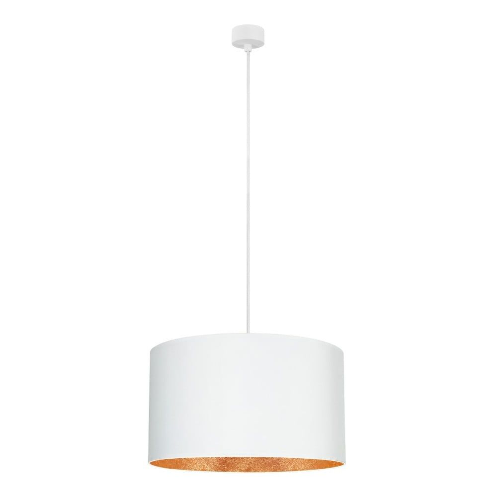 Biele stropné svietidlo s vnútrajškom v medenej farbe Sotto Luce Mika, ∅ 50 cm - Bonami.sk