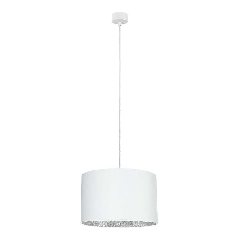 Biele stropné svietidlo s vnútrajškom v striebornej farbe Sotto Luce Mika, ⌀ 36 cm - Bonami.sk