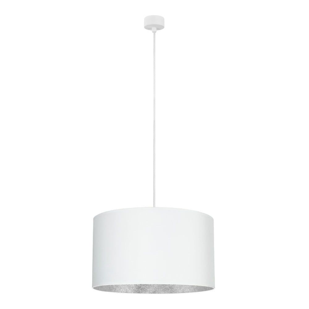 Biele stropné svietidlo s vnútrajškom v striebornej farbe Sotto Luce Mika, ∅ 50 cm - Bonami.sk