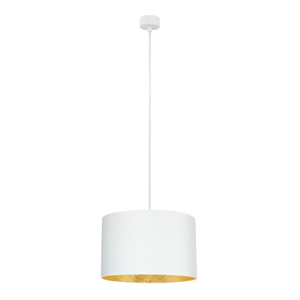 Biele stropné svietidlo s vnútrajškom v zlatej farbe Sotto Luce Mika, ⌀ 36 cm - Bonami.sk