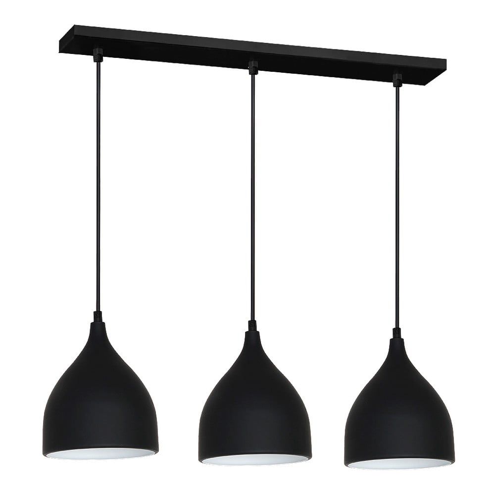 Čierne stropné svietidlo Evergreen Lights Suspension Alum Trio - Bonami.sk