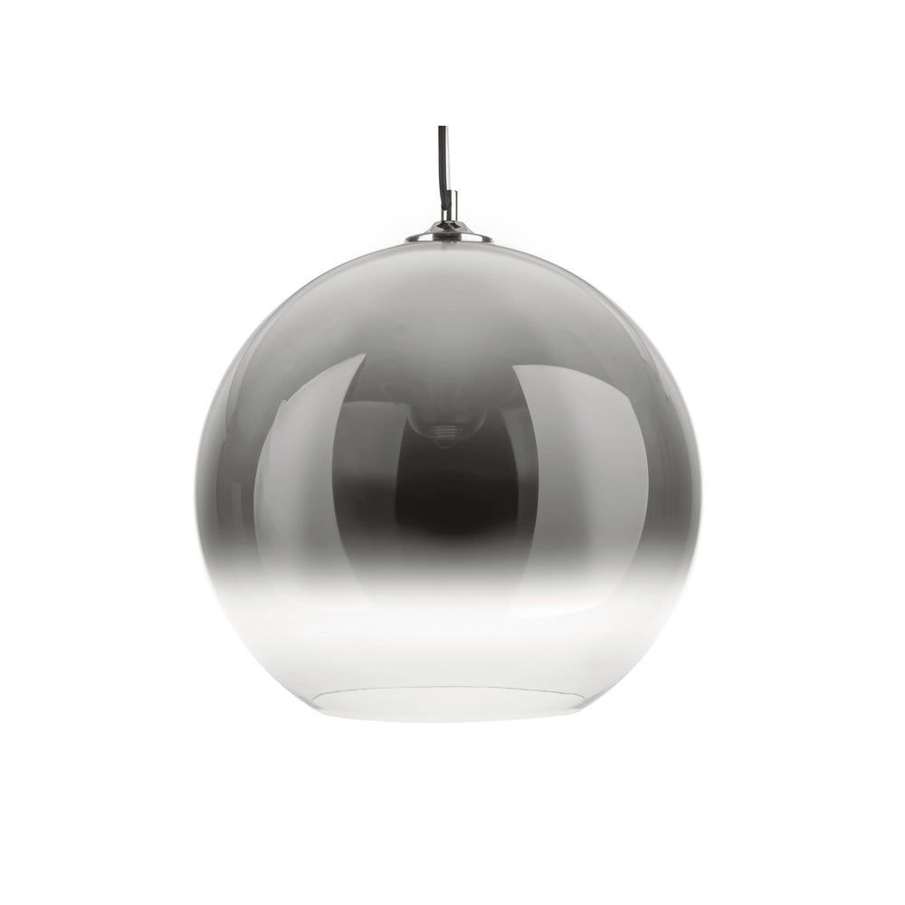 Sivé sklenené závesné svietidlo Leitmotiv Bubble, ø 40 cm - Bonami.sk