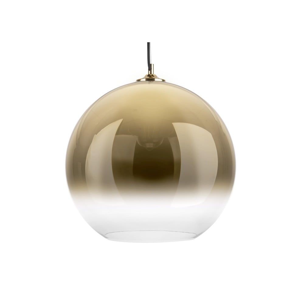 Sklenené závesné svietidlo v zlatej farbe Leitmotiv Bubble, ø 40 cm - Bonami.sk
