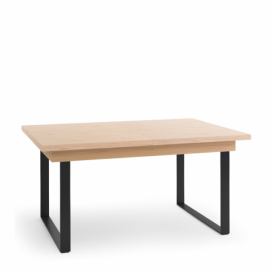 Rozkladací jedálenský stôl Grande GR-S1 - dub (Grande 01) / čierna