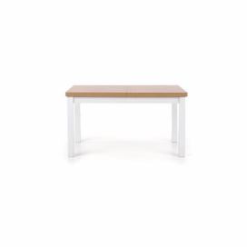 Rozkladací jedálenský stôl Tiago - dub sonoma / biela