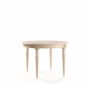 Rustikálny rozkladací jedálenský stôl Verona T-O - biela