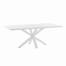 Biely jedálenský stôl La Forma Arya, 160 x 100 cm