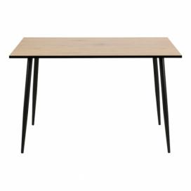 Čierno-hnedý jedálenský stôl Actona Wilma, 120 × 80 cm