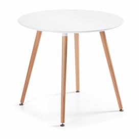 Jedálenský stôl z bukového dreva La Forma Daw, ⌀ 100 cm