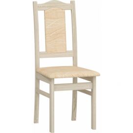 Jedálenská stolička A - sonoma svetlá / šenil monaco