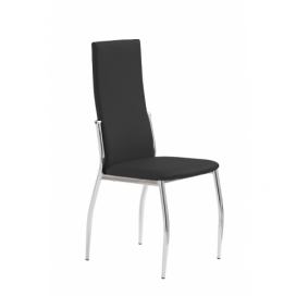 Jedálenská stolička K3 - čierna / chróm