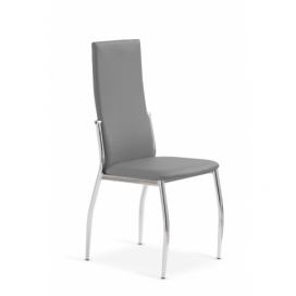 Jedálenská stolička K3 - sivá / chróm