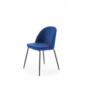 Jedálenská stolička K314 - granátová / čierna