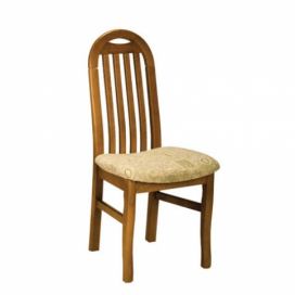 Jedálenská stolička Owal 2 - drevo D3 / béžový vzor
