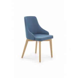 Jedálenská stolička Toledo - dub medový / modrá