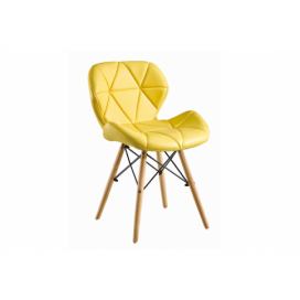 Jedálenská stolička Žlté