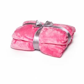 Ružová deka Tarami, 200 × 150 cm