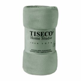 Zelená mikroplyšová deka Tiseco Home Studio, 150 x 200 cm