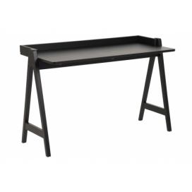Dkton Dizajnový písací stôl Nathaly 126 cm, čierny