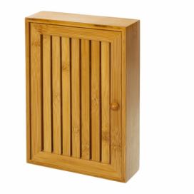 Nástenný box z bambusu na kľúče Unimasa , 19 × 27 cm