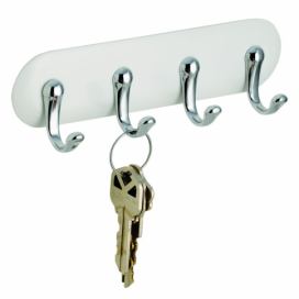 Samodržiaci vešiak na kľúče iDesign Forma AFFIXX York, 17 x 14 cm