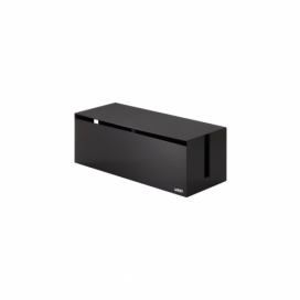 Čierno-hnedý box na nabíjačky YAMAZAKI Web Cable Box