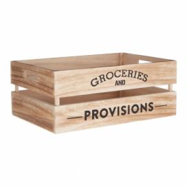 Drevený úložný box Premier Housewares Provisions, 25 × 35 cm