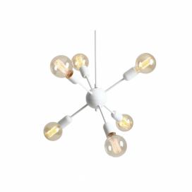 Biele závesné svietidlo na 6 žiaroviek Custom Form Vanwerk Ball