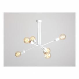 Biele závesné svietidlo na 6 žiaroviek Custom Form Vanwerk Duo