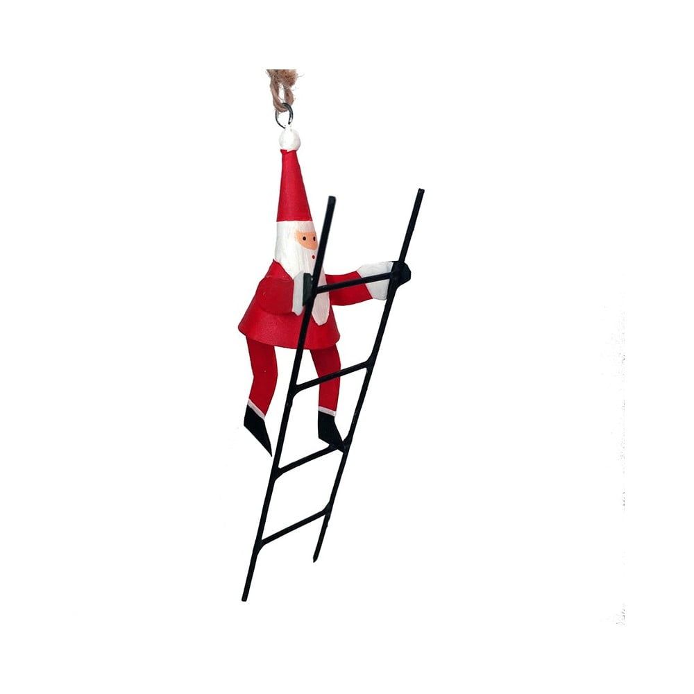 Vianočná závesná dekorácia G-Bork Santa With Ladder - Bonami.sk