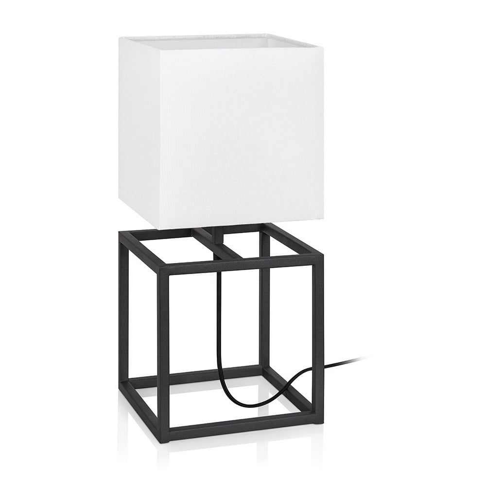 Čierno-biela stolová lampa Markslöjd Cube, 20 x 20 cm - Bonami.sk