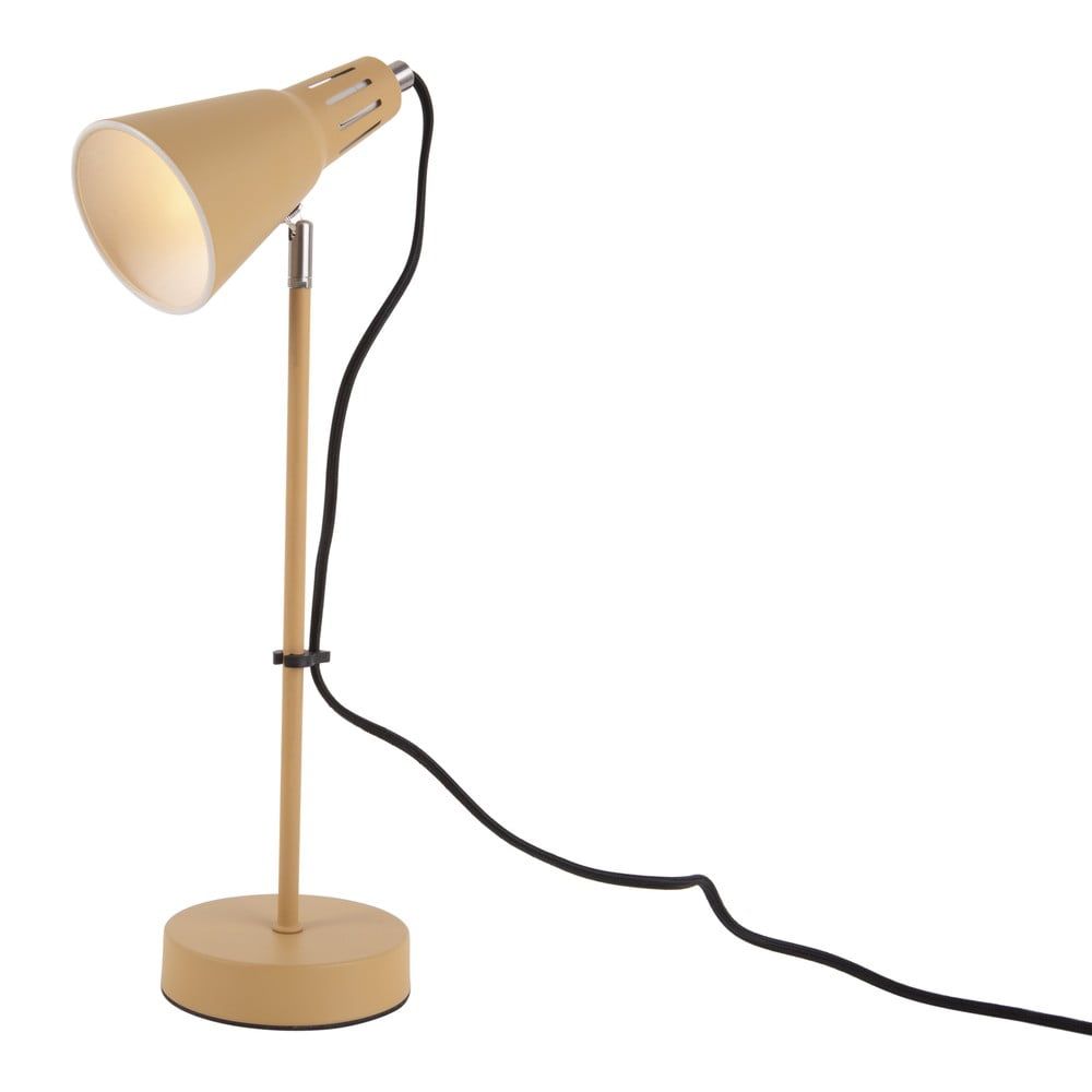 Horčicovožltá stolová lampa Leitmotiv Mini Cone, ø 16 cm - Bonami.sk