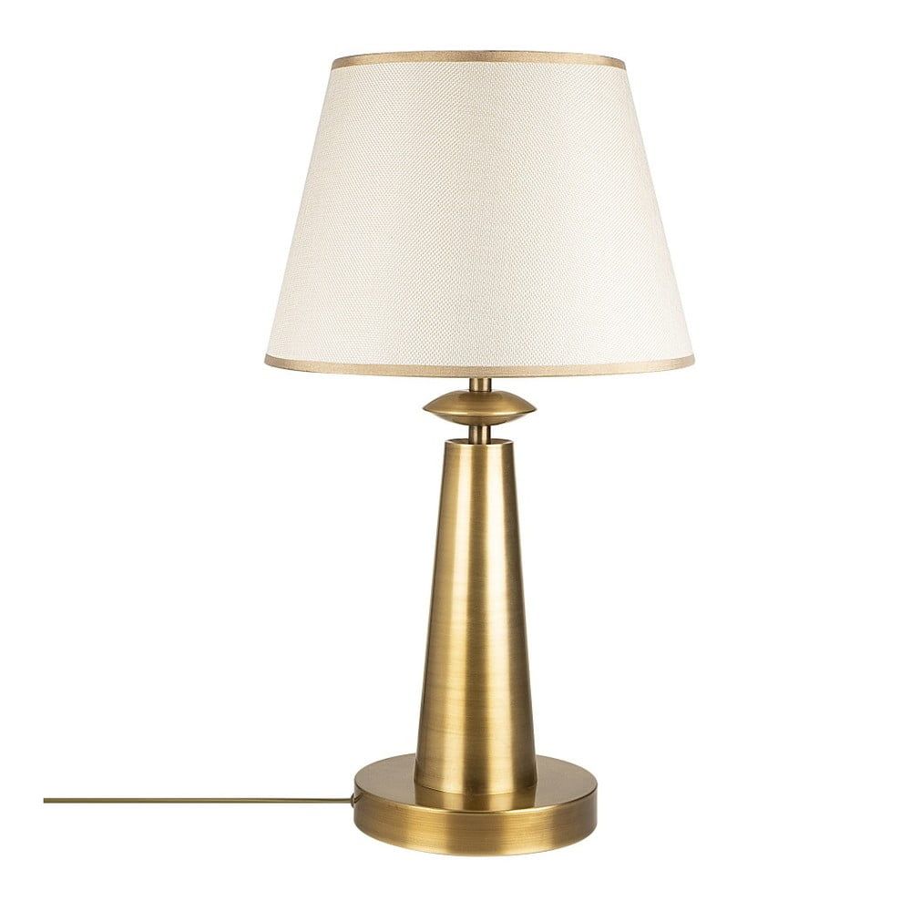 Kovová stolová lampa v zlatej farbe Opviq lights Samuel - Bonami.sk