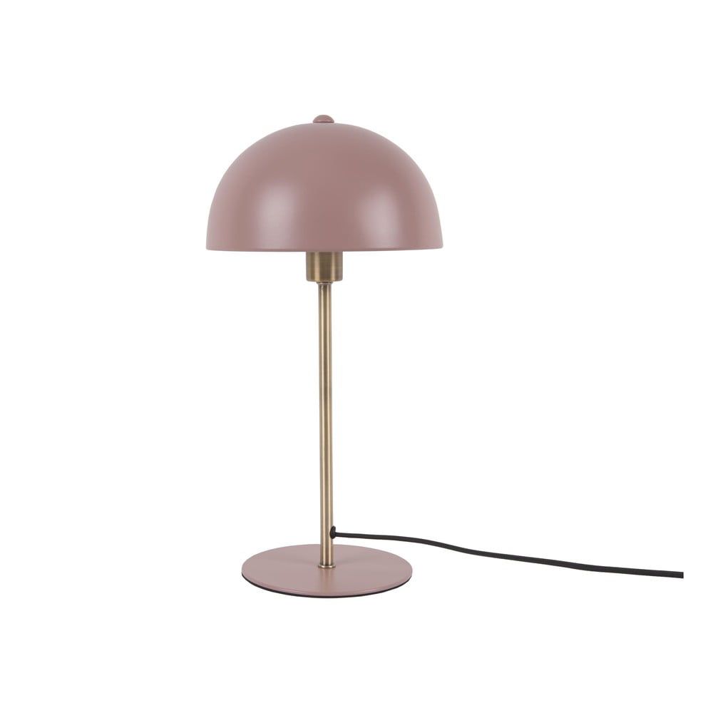 Ružová stolová lampa s detailmi v zlatej farbe Leitmotiv Bonnet - Bonami.sk