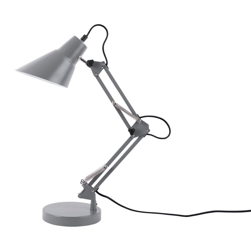 Sivá železná stolová lampa Leitmotiv Fit - Bonami.sk