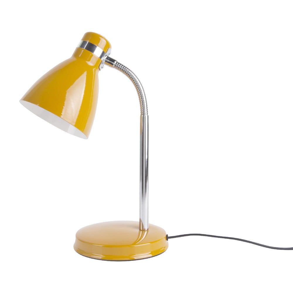 Žltá stolová lampa Leitmotiv Study - Bonami.sk