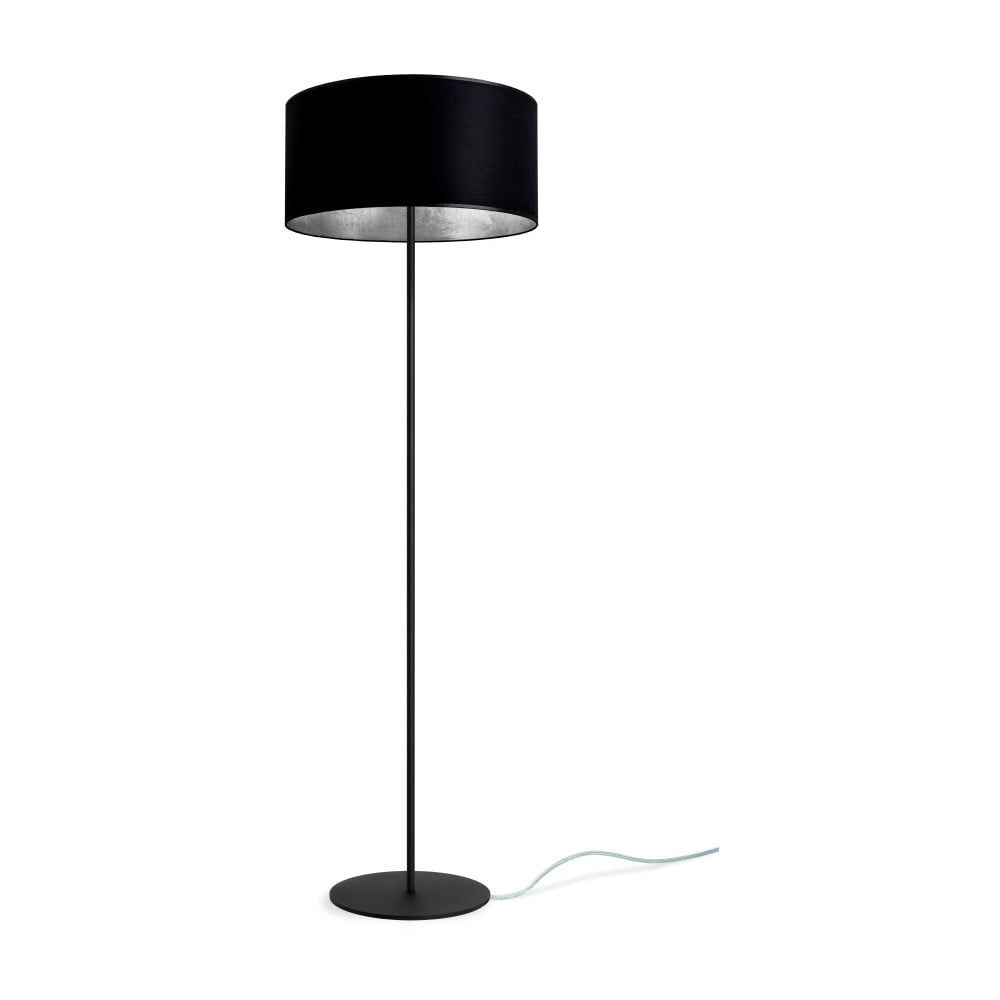Čierno-strieborná stojacia lampa Sotto Luce Mika, Ø 40 cm - Bonami.sk