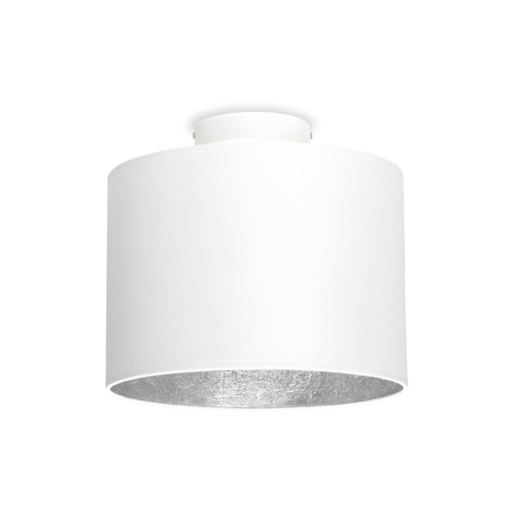 Biele stropné svietidlo s detailom v striebornej farbe Sotto Luce MIKA, Ø 25 cm - Bonami.sk