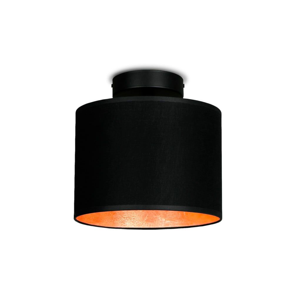 Čierne stropné svietidlo s detailom v medenej farbe Sotto Luce Mika Elementary XS CP, ⌀ 20 cm - Bonami.sk